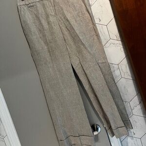 J crew cuffed size 8 linen pant